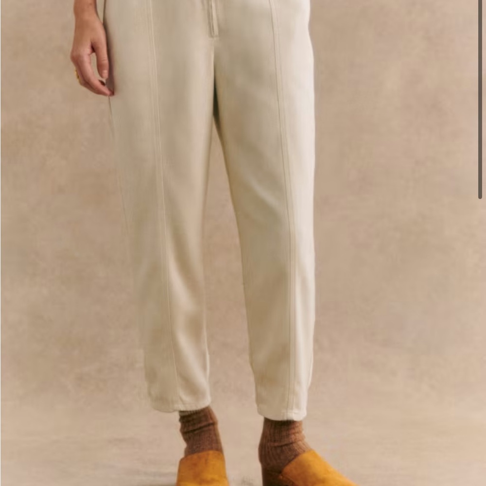Sezane Bernardo Cream Pants